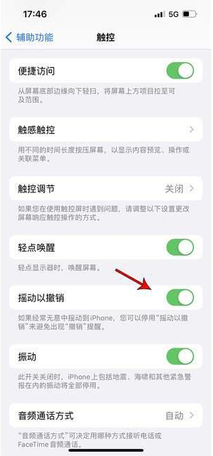 福建苹果手机维修分享iPhone手机如何设置摇一摇删除文字 